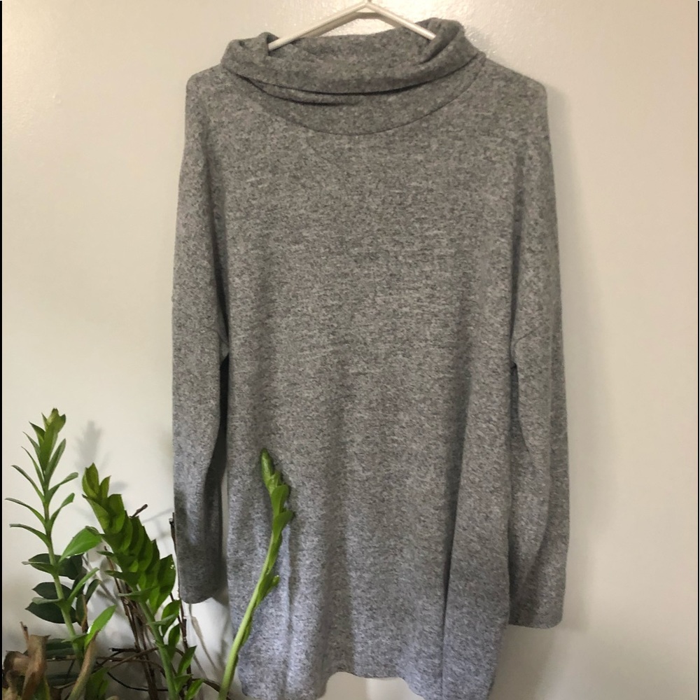 H&M soft grey sweater dress